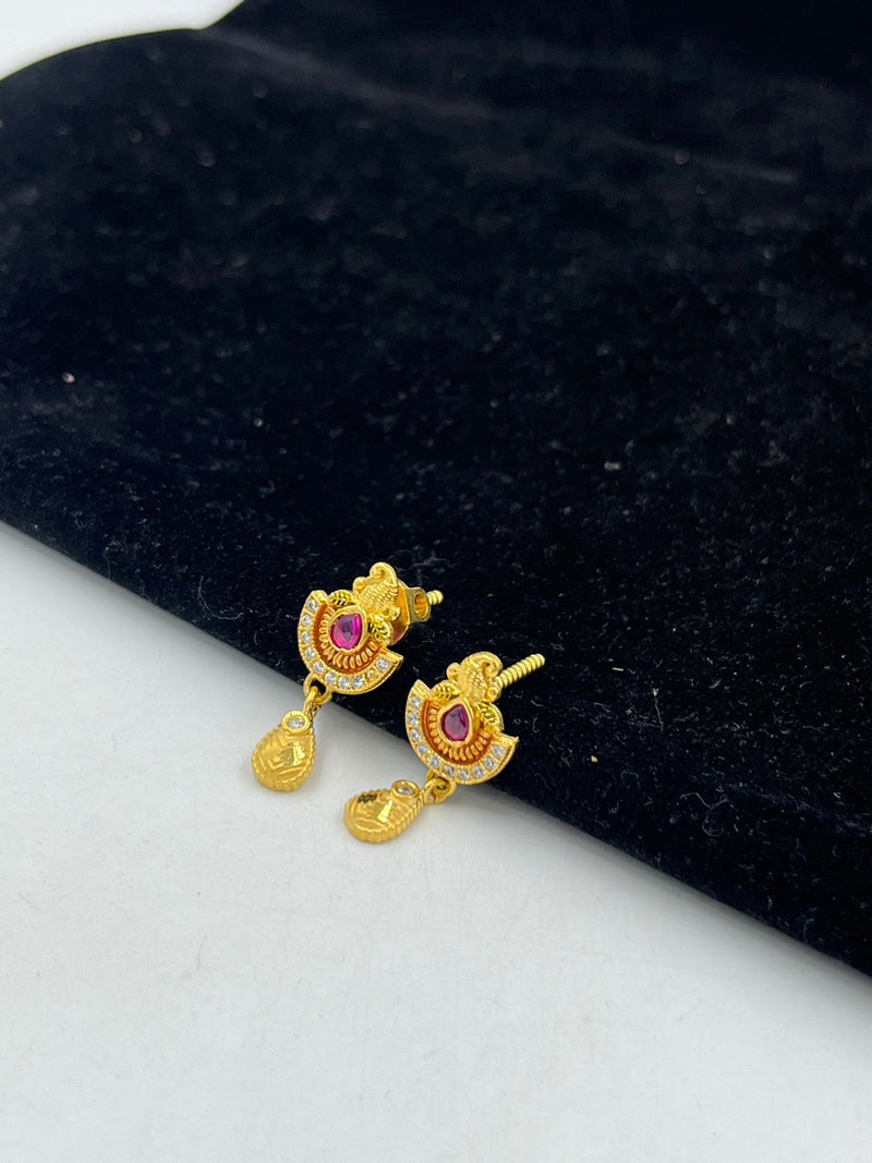 1 GRAM GOLD LADIES EARING FOR WOMEN DESIGN A-11