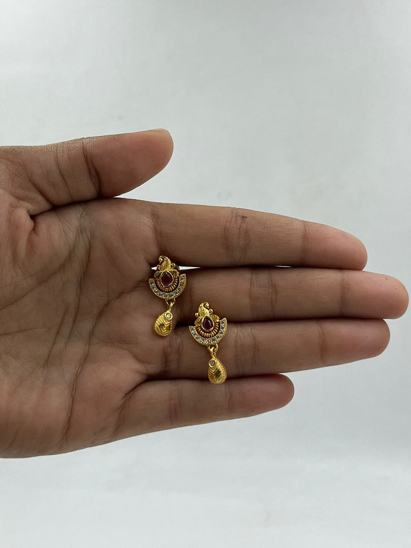 1 GRAM GOLD LADIES EARING FOR WOMEN DESIGN A-11