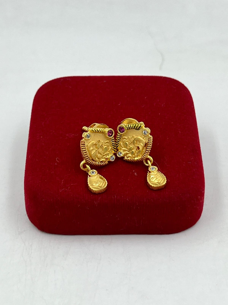 1 GRAM GOLD LADIES EARING FOR WOMEN DESIGN A-2