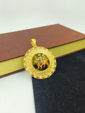1 GRAM GOLD MAA AMBE PENDANT FOR MEN DESIGN A-284