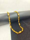 1 GRAM GOLD RUDRAKSHA CHAIN FOR MEN DESIGN A-407