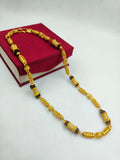 1 GRAM GOLD RUDRAKSHA CHAIN FOR MEN DESIGN A-407
