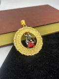 1 GRAM GOLD MOGAL MAA PENDANT FOR MEN DESIGN A-289