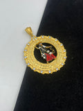 1 GRAM GOLD MOGAL MAA PENDANT FOR MEN DESIGN A-289