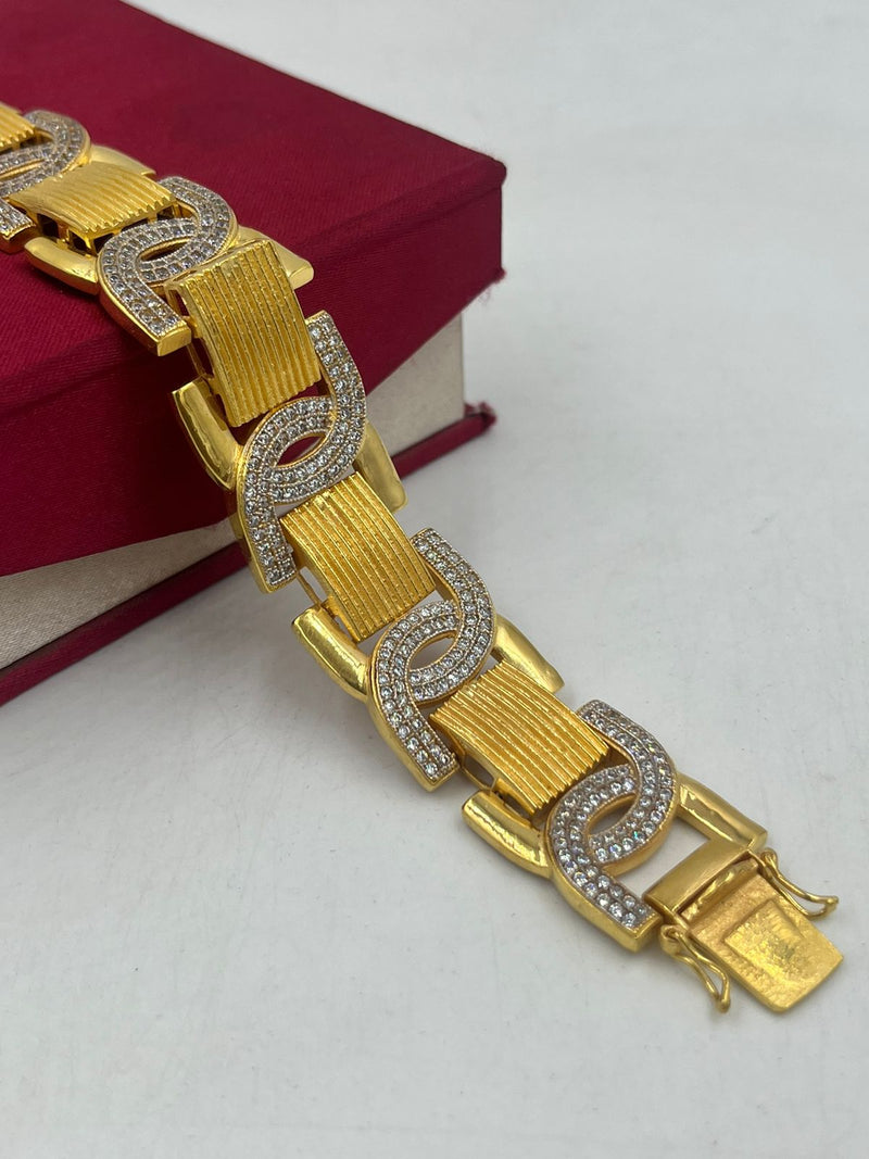1 GRAM GOLD BRACELET FOR MEN DESIGN A-269