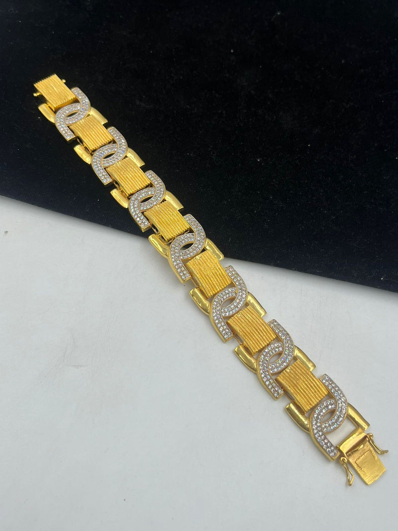 1 GRAM GOLD BRACELET FOR MEN DESIGN A-269