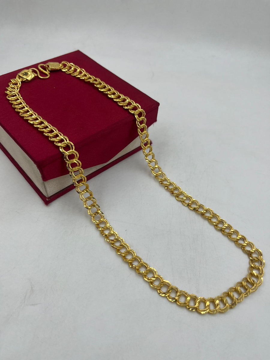 1 GRAM GOLD KADI CHAIN FOR MEN DESIGN A-438 – Radhe Imitation