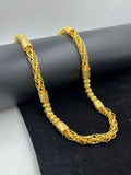 1 GRAM GOLD GOP FLOWER CHAIN FOR MEN DESIGN A-448