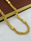 1 GRAM GOLD GOP FLOWER CHAIN FOR MEN DESIGN A-448