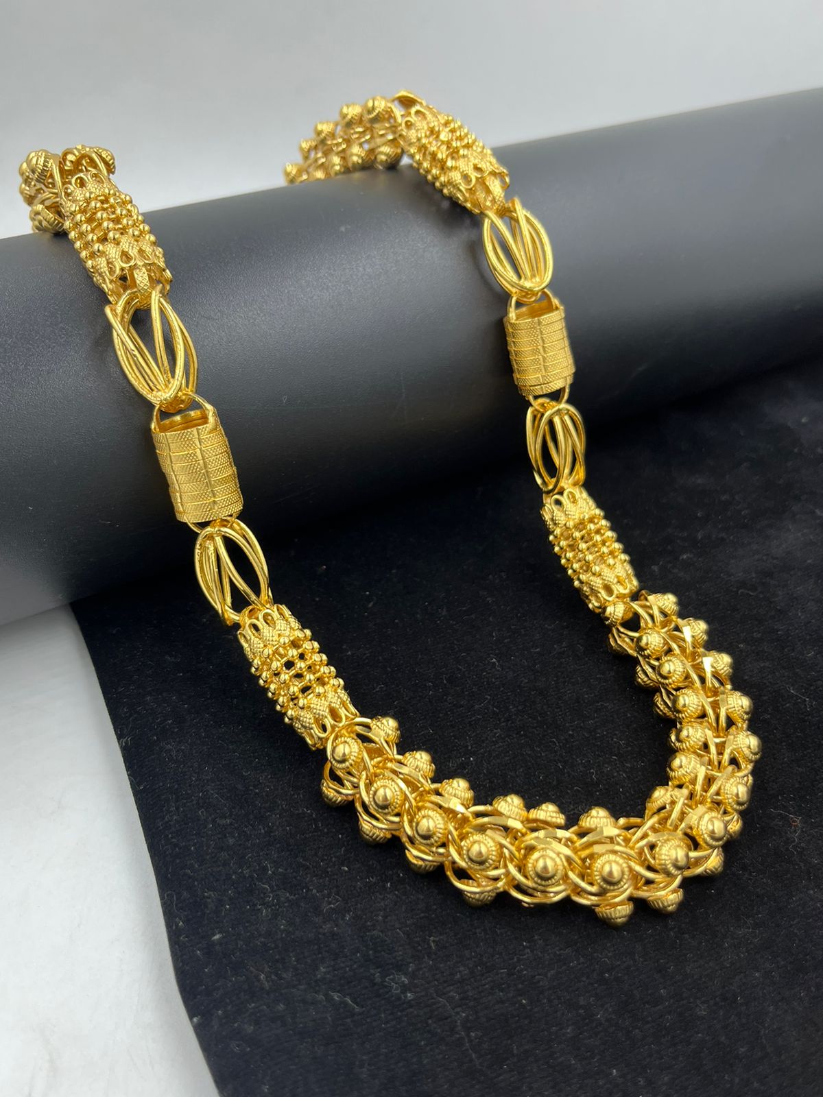 1 GRAM GOLD SOUTH GOP CHAIN FOR MEN DESIGN A-449
