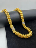 1 GRAM GOLD FLOWER WITH DIAMOND GOP CHAIN FOR MEN DESIGN A-454