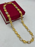 1 GRAM GOLD NAWABI WITH KOHLI CHAIN FOR MEN DESIGN A-456