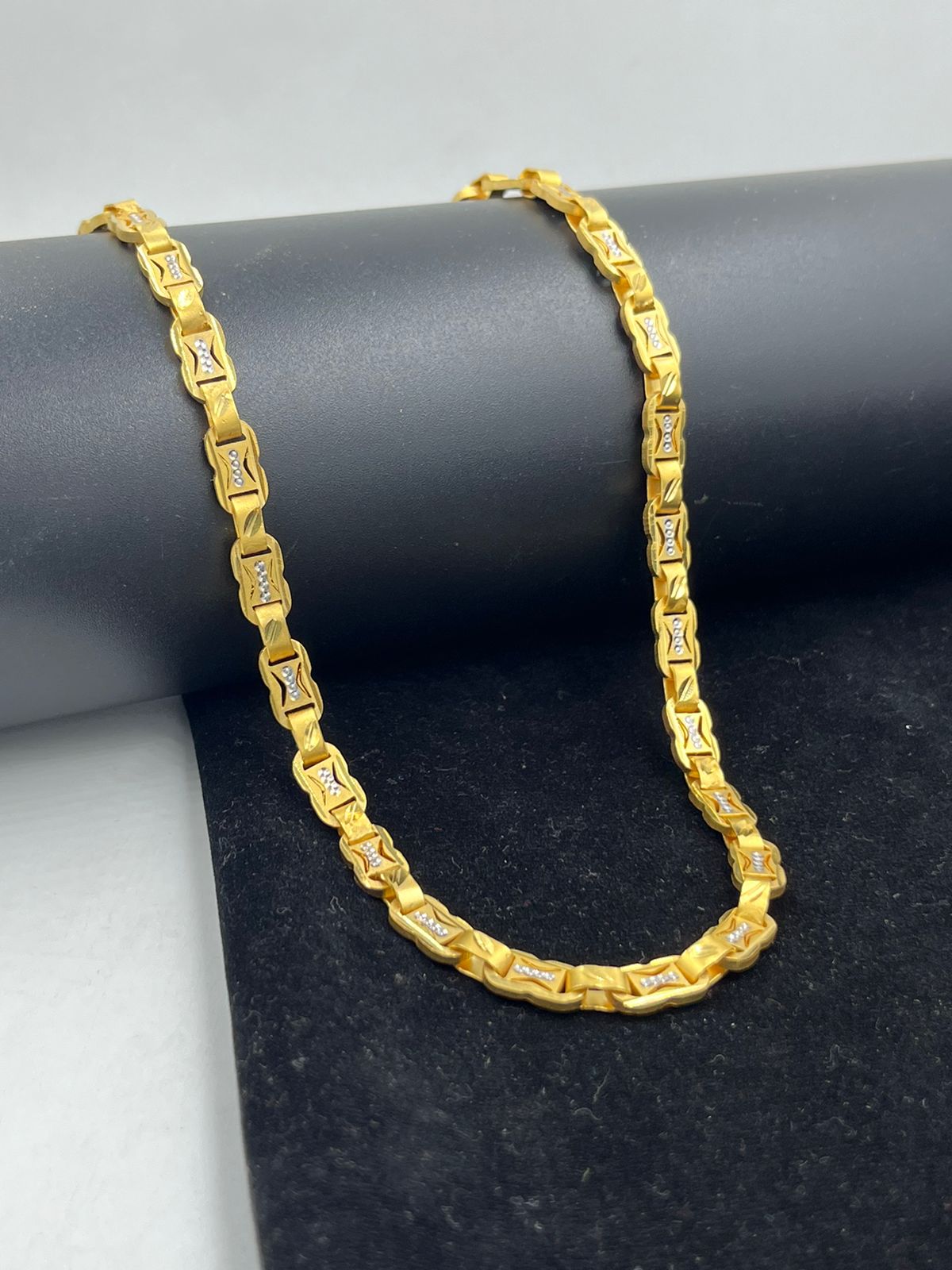 1 GRAM GOLD CNC NAWABI CHAIN FOR MEN DESIGN A-459