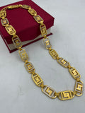 1 GRAM GOLD CNC CUT NAWABI BIG SIZE CHAIN FOR MEN DESIGN A-508