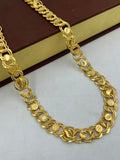 1 GRAM GOLD ROUND KADI CHAIN FOR MEN DESIGN A-516