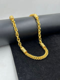 1 GRAM GOLD INDO CHAIN WITH BHUGLI DESIGN CHAIN FOR MEN DESIGN A-524