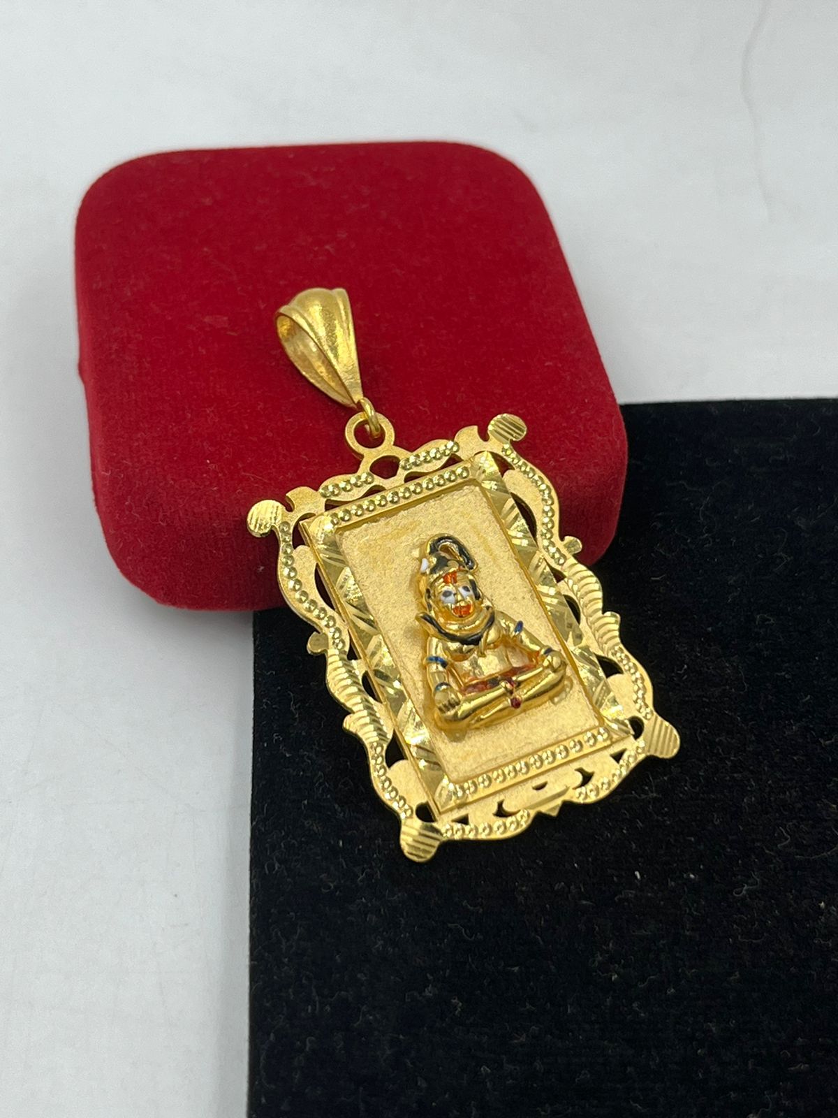 पुरुषों के लिए 1 ग्राम गोल्ड महादेव पेंडेंट डिज़ाइन A-315