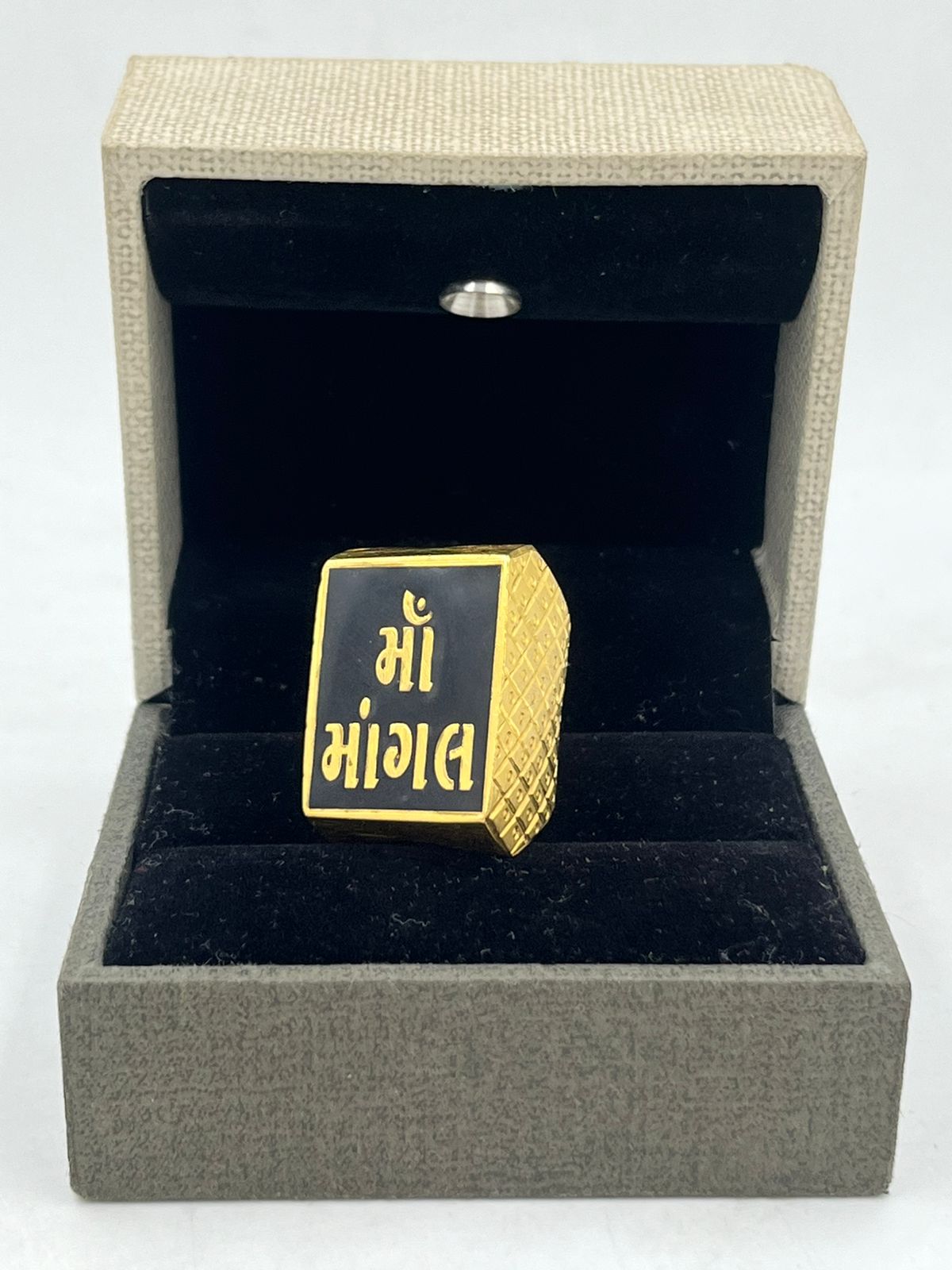 1 ગ્રામ ગોલ્ડમાં મંગલ રિંગ ફોર મેન ડિઝાઇન A-638