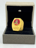1 GRAM GOLD AHIR NAME WITH KRISHNA RING FOR MEN DESIGN A-642