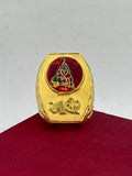 1 GRAM GOLD AHIR NAME WITH KRISHNA RING FOR MEN DESIGN A-642