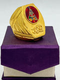 1 GRAM GOLD AHIR NAME WITH KRISHNA RING FOR MEN DESIGN A-642