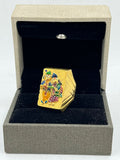 1 GRAM GOLD RADHA KRISHNA RING FOR MEN DESIGN A-644