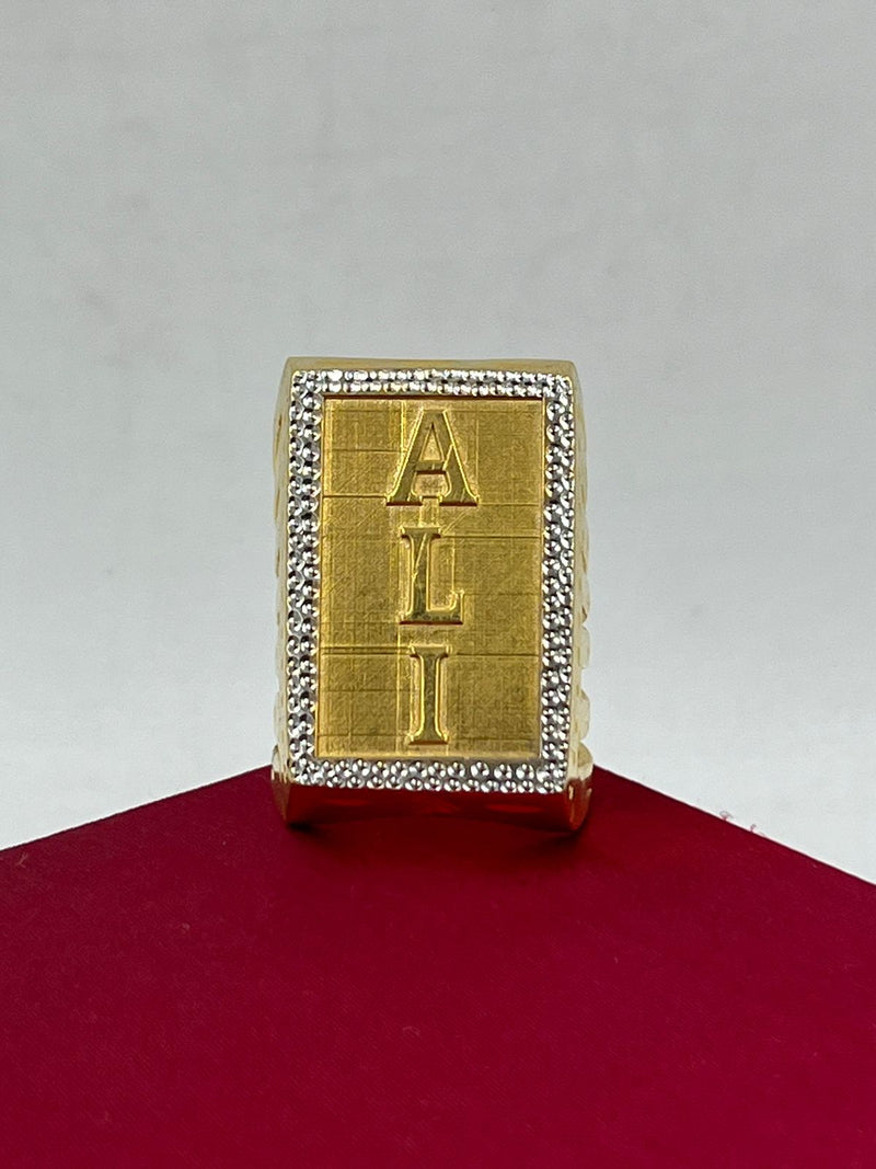 1 GRAM GOLD ALI RING FOR MEN DESIGN A-647