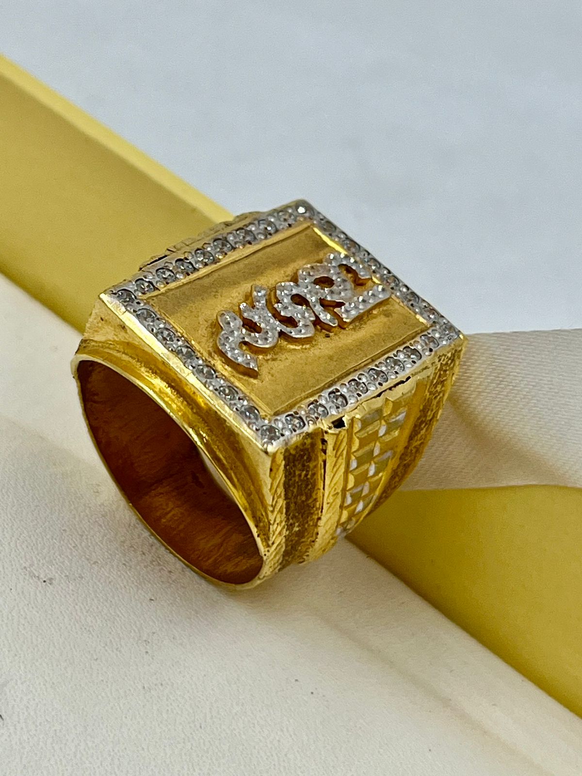 પુરુષો માટે ૧ ગ્રામ ગોલ્ડ પ્લેટેડ ઠાકર રીંગ ડિઝાઇન A-675