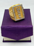 1 GRAM GOLD PLATED THAKAR RING FOR MEN DESIGN A-675