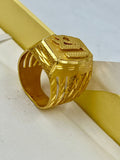 1 GRAM GOLD SHREE RING FOR MEN DESIGN A-696