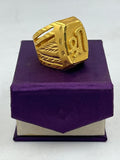 1 GRAM GOLD SHREE RING FOR MEN DESIGN A-696