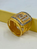 1 GRAM GOLD SHREE RING FOR MEN DESIGN A-699
