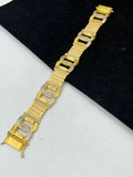 1 GRAM GOLD FULL DIAMOND BRACELET FOR MEN DESIGN A-240