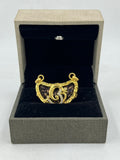 1 GRAM GOLD OM (AUM) EK MUKHI RUDRAKSHA PENDANT FOR MEN DESIGN A-325
