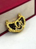 1 GRAM GOLD OM (AUM) EK MUKHI RUDRAKSHA PENDANT FOR MEN DESIGN A-325