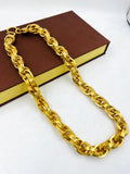 1 GRAM GOLD FULLY HEAVY GOP CHAIN FOR MEN DESIGN A-537