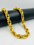 1 GRAM GOLD FULLY HEAVY GOP CHAIN FOR MEN DESIGN A-537