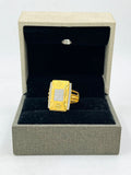 1 GRAM GOLD DIAMOND RING FOR MEN DESIGN A-763