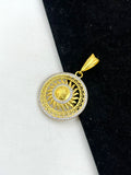 1 GRAM GOLD SURYA DEV PENDANT FOR MEN DESIGN A-328