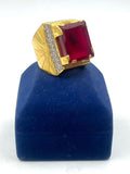 1 GRAM GOLD DIAMOND RING FOR MEN DESIGN A-780