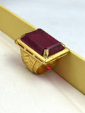 1 GRAM GOLD DIAMOND RING FOR MEN DESIGN A-782