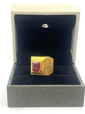 1 GRAM GOLD DIAMOND RING FOR MEN DESIGN A-788