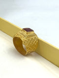 1 GRAM GOLD DIAMOND RING FOR MEN DESIGN A-789