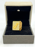 પુરુષો માટે ૧ ગ્રામ ગોલ્ડ પ્લેટેડ મોગલ રિંગ ડિઝાઇન A-805