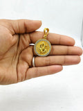 1 GRAM GOLD PLATED GANPATI BAPPA PENDANT FOR MEN DESIGN A-341