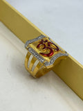 1 GRM GOLD OM (AUM) RING FOR MEN DESIGN A-340