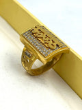 1 GRAM GOLD MAHAKAL RING FOR MEN DESIGN A-822