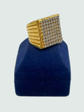 1 GRAM GOLD FULL DIAMOND RING FOR MEN DESIGN A-825