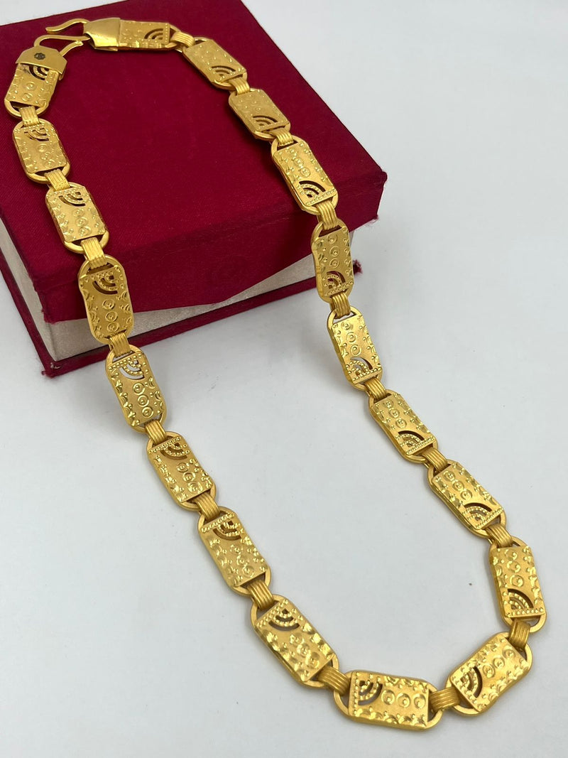 1 GRAM GOLD BIG SIZE WIFI NAWABI CHAIN FOR MEN DESIGN A-547