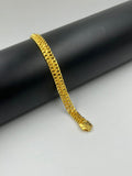 1 GRAM GOLD FORMING AATHDA BRACELET FOR MEN DESIGN A-279